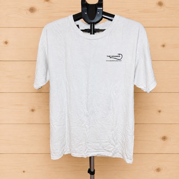 T Tahari Other - Vintage "The Hooker" Order Inlet NC Fishing Graphic T[W]
